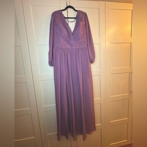 PLUS SIZE BRIDESMAID DRESS (Purple, Lilac)